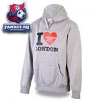 Детская толстовка Арсенал / I Love London Hoody Grey