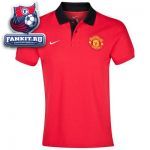 Поло Манчестер Юнайтед / MANCHESTER UNITED CORE POLO - DIABLO RED/WHITE