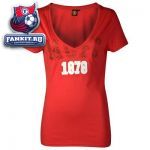 Футболка женская Манчестер Юнайтед / MANCHESTER UNITED FASHION MUFC GLITTER V NECK T-SHIRT