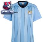 Детская футболка Манчестер Сити / Manchester City Euro Training Shortsleeve Jersey - Vista Blue/Black - kids