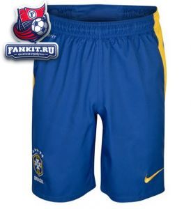 Бразилия трусы игровые 2012-13 Nike синие 
