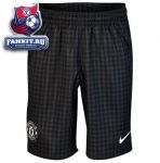 Манчестер Юнайтед трусы игровые Nike черные / Manchester United Away Short 2012/13