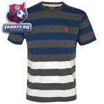 Футболка Манчестер Юнайтед / MANCHESTER UNITED HERITAGE YARN DYE STRIPE T-SHIRT - NAVY/GREY