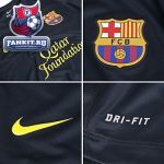 Футболка Барселона / Barcelona Short Sleeve Training Top 1 - Dark Obsidian/Dark Obsidian/Tour Yellow