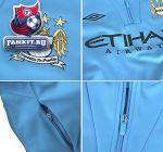 Кофта Манчестер Сити / Manchester City Training 1/2 Zip Fleece - Vivid Blue/Black