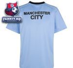 Детская футболка Манчестер Сити / Manchester City Euro Training Shortsleeve Jersey - Vista Blue/Black - kids