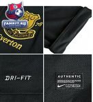 Эвертон майка игровая выездная 2012-13 Nike черно-желтая / Everton Away Shirt 2012/13 