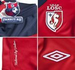 Лилль майка игровая Умбро 2012-13 красная / Lille Home Shirt 2012/13