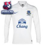 Эвертон майка игровая с длинным рукавом третья 2012-13 Nike белая / Everton 3rd Shirt 2012/13 - Long Sleeved