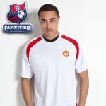 Футболка Манчестер Юнайтед / MANCHESTER UNITED ESSENTIALS V NECK POLY PANEL T-SHIRT - WHITE 