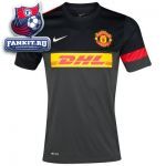 Футболка Манчестер Юнайтед / MANCHESTER UNITED SHORT SLEEVE TRAINING TOP 1 - BLACK/BLACK/DIABLO RED/WHITE 