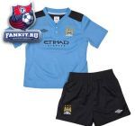 Детская форма Манчестер Сити / Manchester City Infant Training Kit - Vista Blue/Black