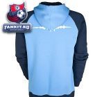Толстовка Манчестер Сити / Manchester City Soundwave Hoodie - Vista Blue/Dark Navy/White