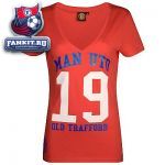 Футболка женская Манчестер Юнайтед / MANCHESTER UNITED 19 CHAMPIONS DEEP V LONG LENGTH T-SHIRT