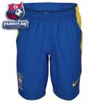 Бразилия трусы игровые домашние 2012-13 Nike синие / Brazil Home Short 2012/13