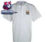 Поло Манчестер Сити / Manchester City Euro Aftermatch Cvc Polo - White / Black