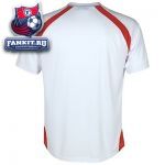 Футболка Манчестер Юнайтед / MANCHESTER UNITED ESSENTIALS V NECK POLY PANEL T-SHIRT - WHITE 