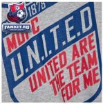 Футболка Манчестер Юнайтед / MANCHESTER UNITED SHIELD GRAPHIC T-SHIRT - SPORTS GREY - MENS 