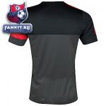 Футболка Манчестер Юнайтед / MANCHESTER UNITED SHORT SLEEVE TRAINING TOP 1 - BLACK/BLACK/DIABLO RED/WHITE 