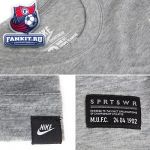 Футболка Манчестер Юнайтед / MANCHESTER UNITED LOGO TEE - DARK GREY HEATHER 