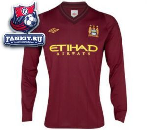 Манчестер Сити майка игровая длинный рукав 2012-13 Umbro бордовая