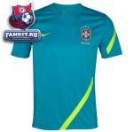 Футболка Бразилия / Brazil Training Top - Turquoise Blue/Volt