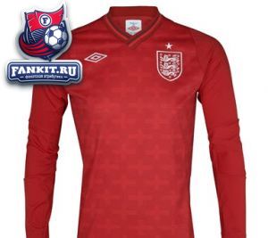 Англия вратарский свитер игровой с длинным рукавом 12-13 Umbro