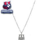 Подвеска Манчестер Сити / Manchester City Silver Plated Large Crest Pendant and Chain