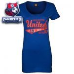 Футболка женская Манчестер Юнайтед / MANCHESTER UNITED RETRO SCRIPT LONG LENGTH T-SHIRT