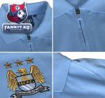 Поло Манчестер Сити / Manchester City Essential Steering Zip Polo Top - Sky