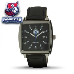 Часы с кожаным ремешком Челси / Chelsea Leather Strap Square Face Watch