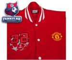 Кофта Манчестер Юнайтед / MANCHESTER UNITED UEFA CHAMPIONS LEAGUE PRINTED VARSITY BASEBALL JACKET - RED/WHITE 