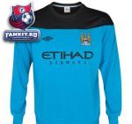 Детская кофта Манчестер Сити / Manchester City Training SweatShirt - Vivid Blue/Black - Kids