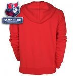 Толстовка Манчестер Юнайтед / MANCHESTER UNITED AUTHENTIC AW77 FULL ZIP HOODIE - DIABLO RED/BLACK 