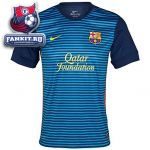 Футболка Барселона / Barcelona Short Sleeve Prematch Top 1 - Midnight Navy/Dynamic Blue/Tour Yellow