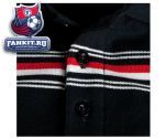 Поло Манчестер Юнайтед / MANCHESTER UNITED ESSENTIALS YARN DYE STRIPE POLO - BLACK - MENS 