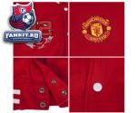 Кофта Манчестер Юнайтед / MANCHESTER UNITED UEFA CHAMPIONS LEAGUE PRINTED VARSITY BASEBALL JACKET - RED/WHITE 