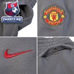Штаны Манчестер Юнайтед / MANCHESTER UNITED CORE FLEECE PANT - DARK GREY / DIABLO RED 