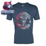 Футболка Манчестер Юнайтед / MANCHESTER UNITED TEXT CREST GRAPHIC T-SHIRT - HEATHER NAVY - MENS
