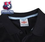 Детское поло Манчестер Сити / Manchester City Aftermatch Cvc Polo - Black/Vista Blue - Kids
