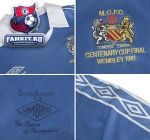Ретро-футболка Финала Кубка Англии 1981 года Манчестер Сити / Manchester City 1981 Centenary FA Cup Final Shirt - Regatta/White