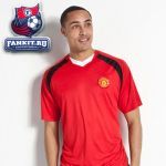 Футболка Манчестер Юнайтед / MANCHESTER UNITED ESSENTIALS V NECK POLY PANEL T-SHIRT - RED
