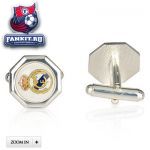 Серебряные запонки Реал Мадрид / Real Madrid Colour Crest Cufflink 