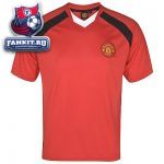 Футболка Манчестер Юнайтед / MANCHESTER UNITED ESSENTIALS V NECK POLY PANEL T-SHIRT - RED