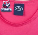 Женская футболка Манчестер Сити / Manchester City Essential Rhinestone T-Shirt - Pink - Womens