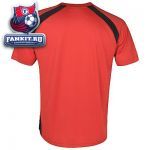 Футболка Манчестер Юнайтед / MANCHESTER UNITED ESSENTIALS V NECK POLY PANEL T-SHIRT - RED