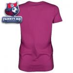 Женская футболка Селтик / Celtic Rhinestud Shamrock Logo Longline T-Shirt - Violet - Womens