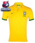 Поло Бразилия / Brazil Authentic Grand Slam Polo - Varsity Maize/Pine Green