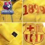 Толстовка Барселона / Barcelona Authentic AW77 Full Zip Hoodie - Tour Yellow