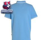 Поло Манчестер Сити / Manchester City Diamond Series Jaquard Trim Polo - Vista Blue/Dark Navy/White